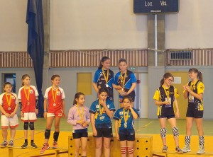 Podium tournoi final poussines 2018 2019 AST 2eme